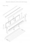 Roman-Catholic church, bench, exploded axonometric projection, 2011 (L. Tuică)